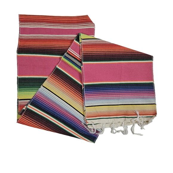 Mexican Fiesta Table Runner Unbranded Boho Baja Spring Picnic Serape Party - Picture 1 of 4